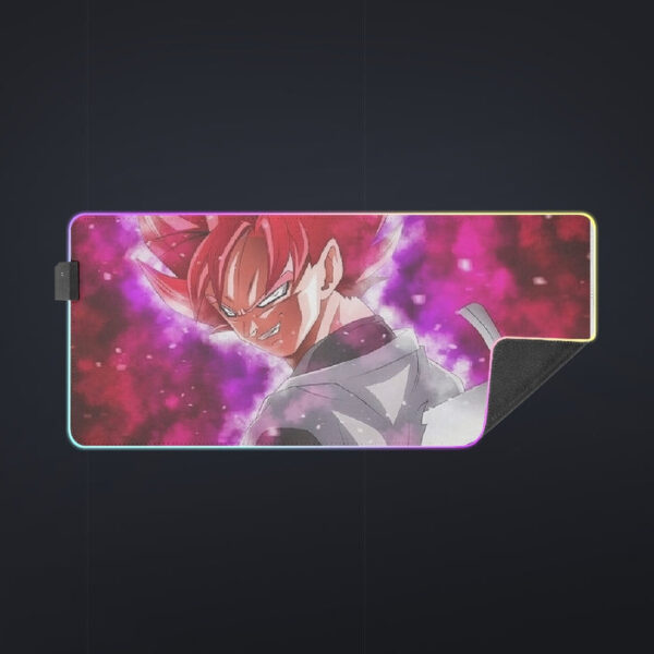 Dragon Ball Super Black Goku Rose Impaled Trunks Sword cool LED Mouse Pad