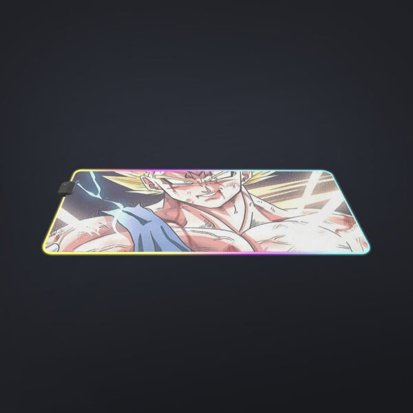 DBZ Majin Vegeta Saiyan Prince Fight Injure Manga Style Trending cool LED Mouse Pad