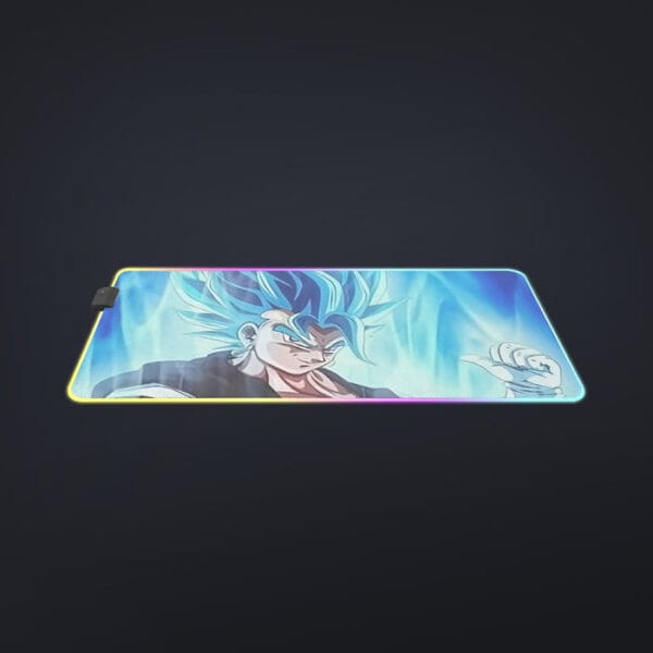 Dragon Ball Z Super Saiyan Vegito Blue Charge Aura Cool LED Mouse Pad