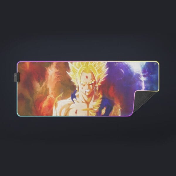 Dragon Ball Z Vegito Super Saiyan Angry Bruised Dope Cool LED Mouse Pad