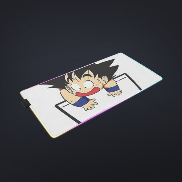 Smiling Goku On Pocket Of Dragon Ball Z LED Mouse Pad