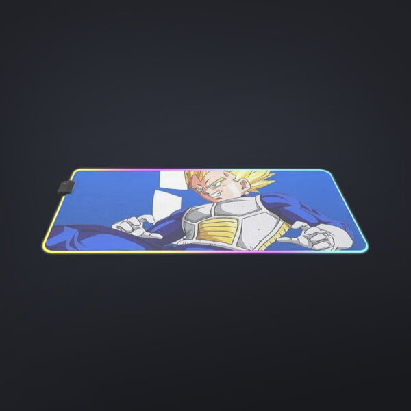 Vegeta With Background Word Dragon Ball cool LED  Mouse Pad