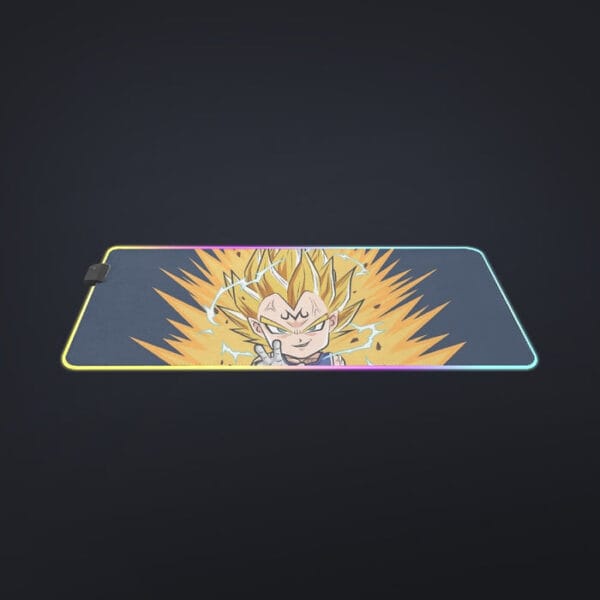 DBZ Majin Vegeta Super Saiyan Prince Power Aura Chibi Sketch cool LED  Mouse Pad