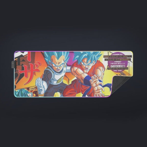 Golden Frieza Super Saiyan God Goku Vegeta Blue Hair 3D cool  LED  Mouse Pad