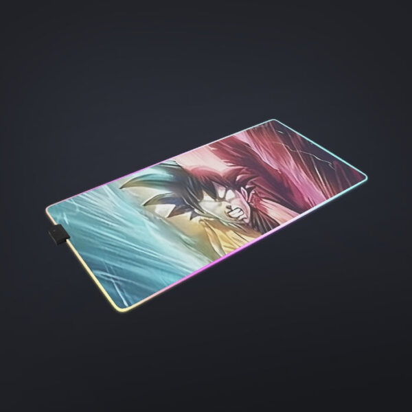 Dragon Ball Super Black Goku SSGSS Goku Spirit Bomb cool LED Mouse Pad