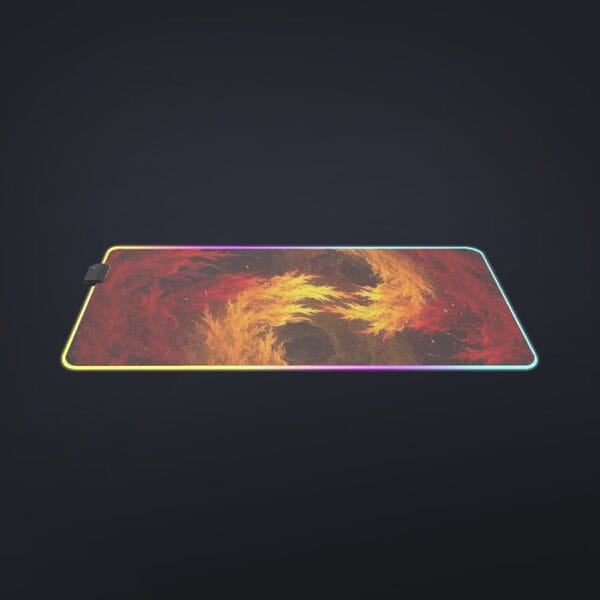 Dragon Ball Z Super Saiyan Orange Aura Dope Streetwear Cool LED Mouse Pad