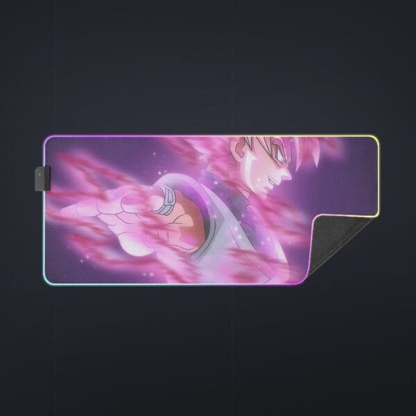 Dragon Ball Super Saiyan Black Goku Rose Cool Casual cool LED  Mouse Pad