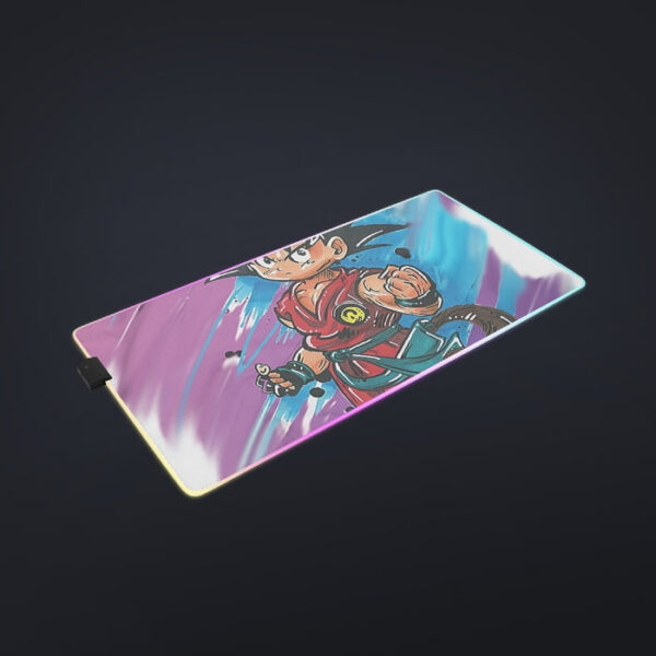 Dragon Ball Z  Kid Goku Graffiti Painting cool LED Mouse Pad