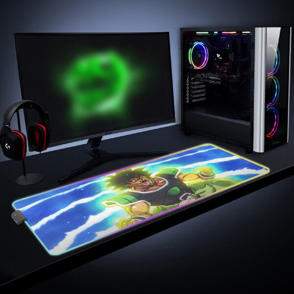 Dragon Ball Z Broly Wearing His Control Mechanism cool  LED Mouse Pad