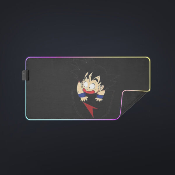 Dragon Ball Kid Goku Coming Out Of Pocket cool LED  Mouse Pad