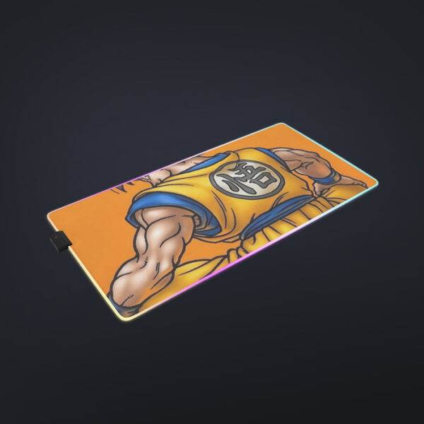 Goku Orange Background  cool LED Mouse Pad