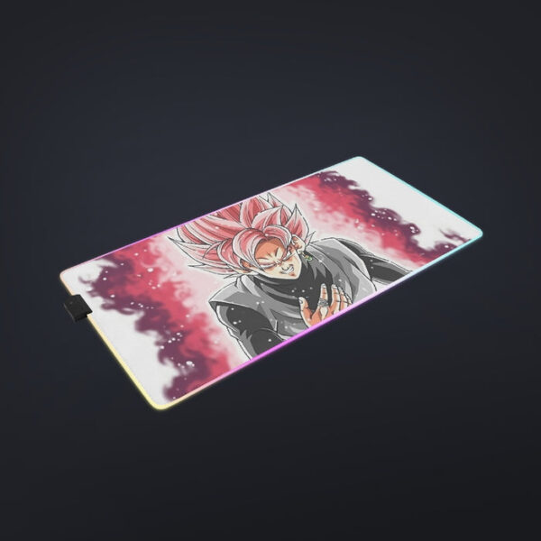 Dragon Ball Super Black Goku Rose 2 Super Saiyan Grin cool LED Mouse Pad