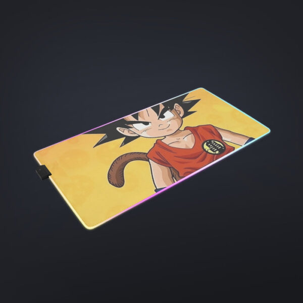 Cute Young Kid Goku Yellow Dragon Ball 3D  cool LED  Mouse Pad