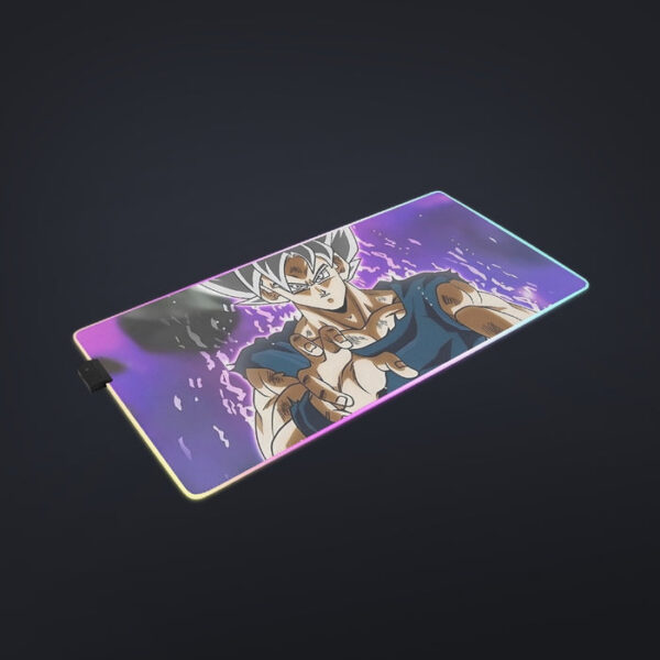 Dragon Ball Z Goku Ultra Instinct Form White Hair cool  LED Mouse Pad