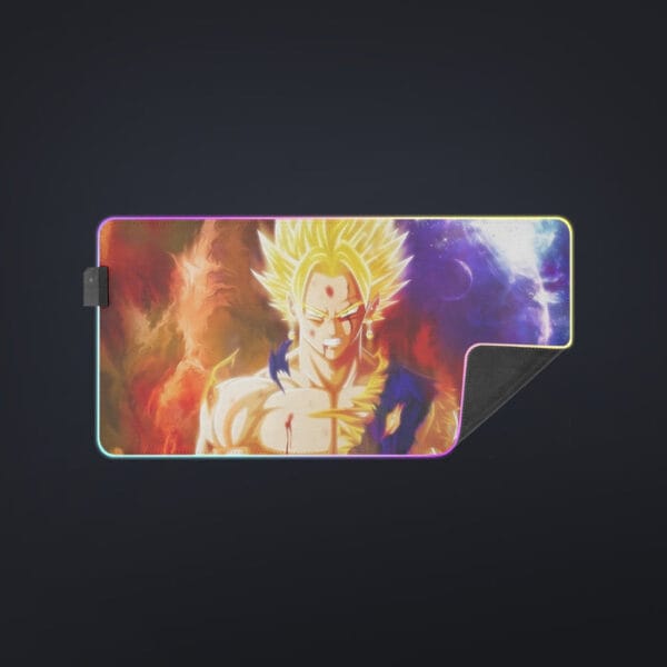 Dragon Ball Z Vegito Super Saiyan Angry Bruised Dope Cool LED Mouse Pad