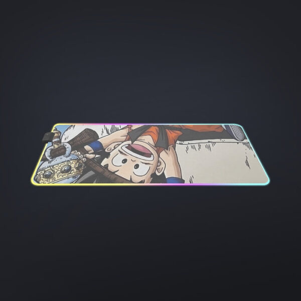 The Naughty Kid Goku and Korin Wise Cat Dragonball  Cool LED Mouse Pad