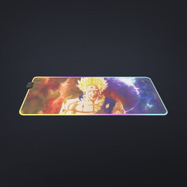 Dragon Ball Z Vegito Super Saiyan Angry Bruised Dope Cool LED Mouse Pad