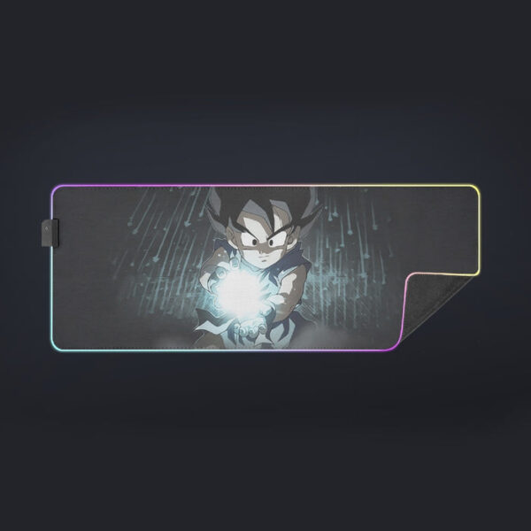 Dragon Ball Goku Kid Practice Kamehameha Cute Round Neck Design cool LED Mouse Pad