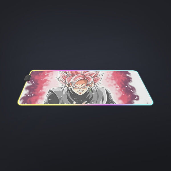 Dragon Ball Super Black Goku Rose 2 Super Saiyan Grin cool LED Mouse Pad