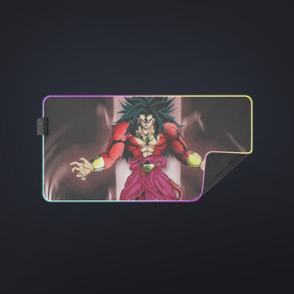 Dragon Ball Z Legendary Super Saiyan Broly 4 Dope Aura cool LED Mouse Pad