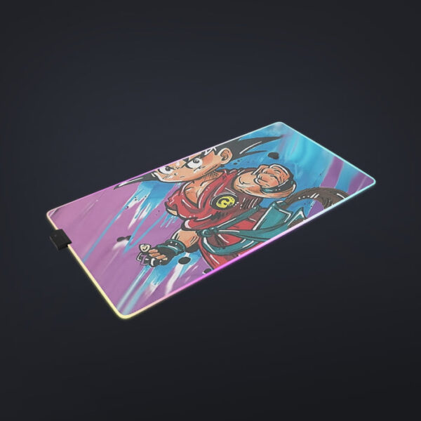 Dragon Ball Z  Kid Goku Graffiti Painting cool LED Mouse Pad