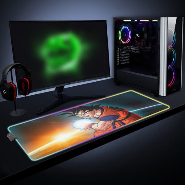 Goku Kamehameha cool  LED Mouse Pad