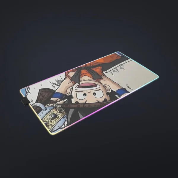 The Naughty Kid Goku and Korin Wise Cat Dragonball  Cool LED Mouse Pad