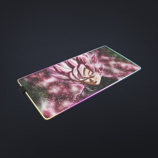 Dragon Ball Z Super Saiyan Goku Black Rose Pink cool LED Mouse Pad