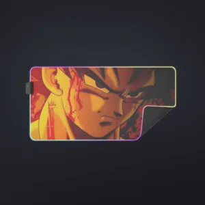 Dragon Ball Z Pissed Serious Son Goku Dope Orange cool LED Mouse Pad