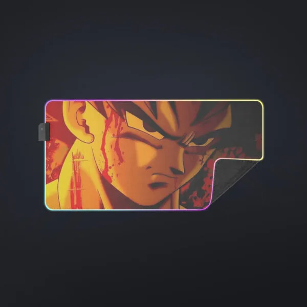 Dragon Ball Z Pissed Serious Son Goku Dope Orange cool LED Mouse Pad