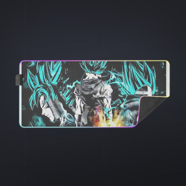 Dragon Ball Gogeta Super Saiyan Power Up Potara Fusion Design cool LED Mouse Pad