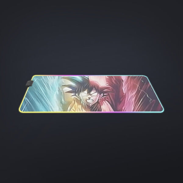 Dragon Ball Super Black Goku SSGSS Goku Spirit Bomb cool LED Mouse Pad