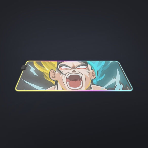 Dragon Ball Goku Super Saiyan Triple Blue God SSGSS Hand Drawing Style cool LED Mouse Pad