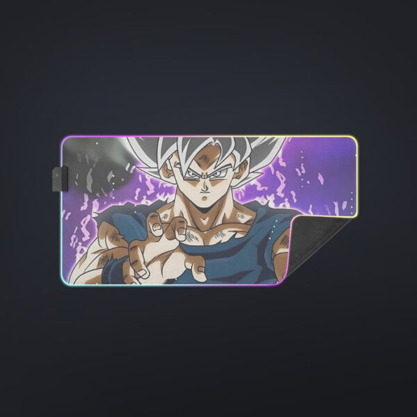 Dragon Ball Z Goku Ultra Instinct Form White Hair cool  LED Mouse Pad