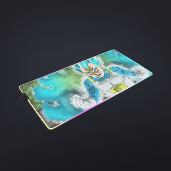 Dragon Ball Super Blue Vegeta Super Saiyan God Cool  cool LED  Mouse Pad