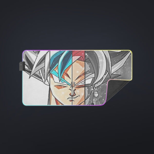 Dragon Ball Super All Super Saiyan Goku Forms cool LED  Mouse Pad