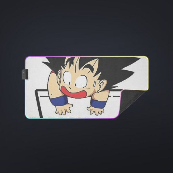 Smiling Goku On Pocket Of Dragon Ball Z LED Mouse Pad