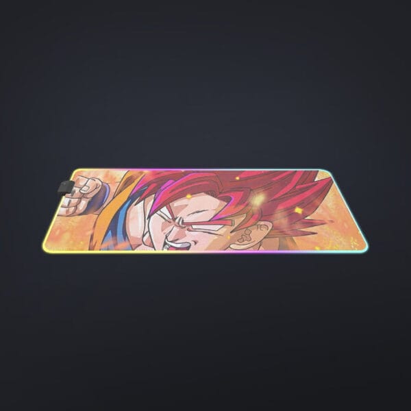 Dragon Ball Super Goku Rage Red Ultra Instinct Dope cool LED Mouse Pad