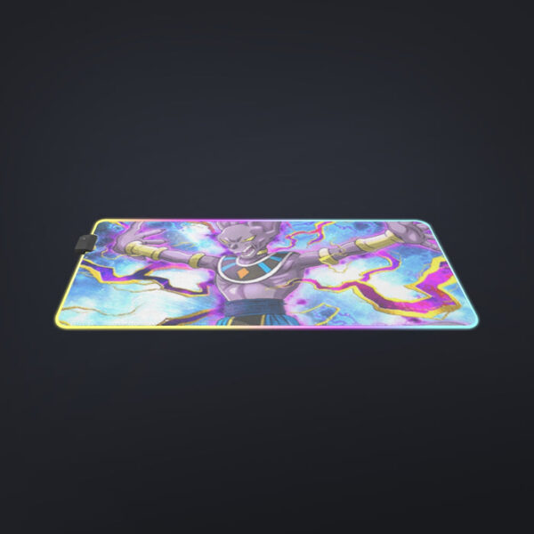 Dragon Ball Super Beerus Destruction God Egyptian Cat Vibrant Design LED Mouse Pad