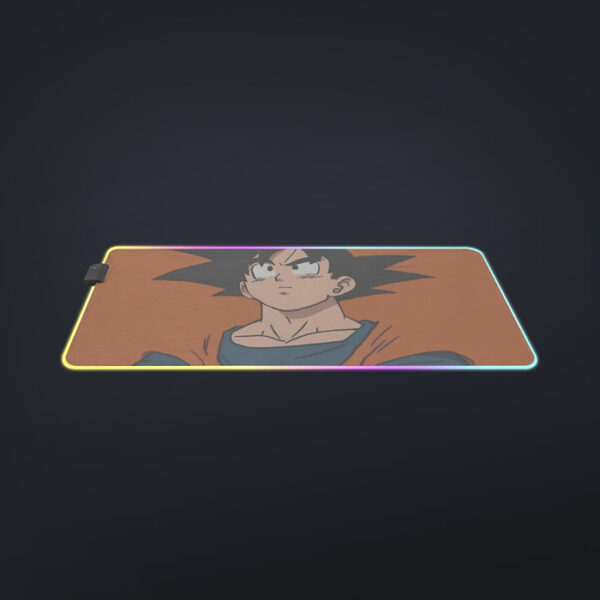 Goku Orange Minimalistic Background  cool LED Mouse Pad