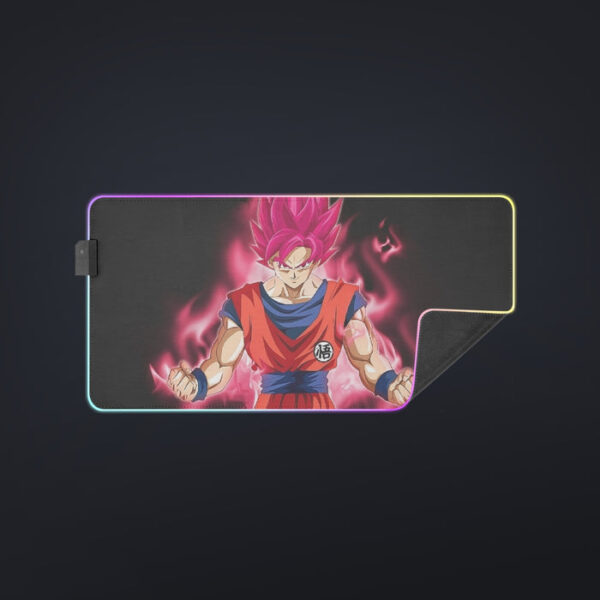 Dragon Ball Super Son Goku Red Kaioken Ultra Instinct cool LED Mouse Pad