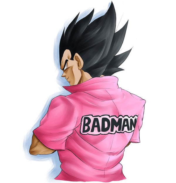 Dragon Ball Z - Vegeta Badman Shirt