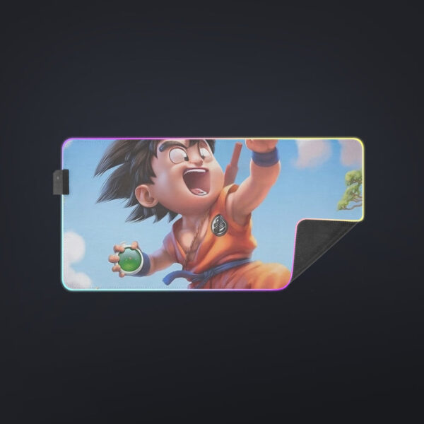 Dragon Ball Goku Kid Ride Flying Nimbus Cute Dope Streetwear cool LED Mouse Pad