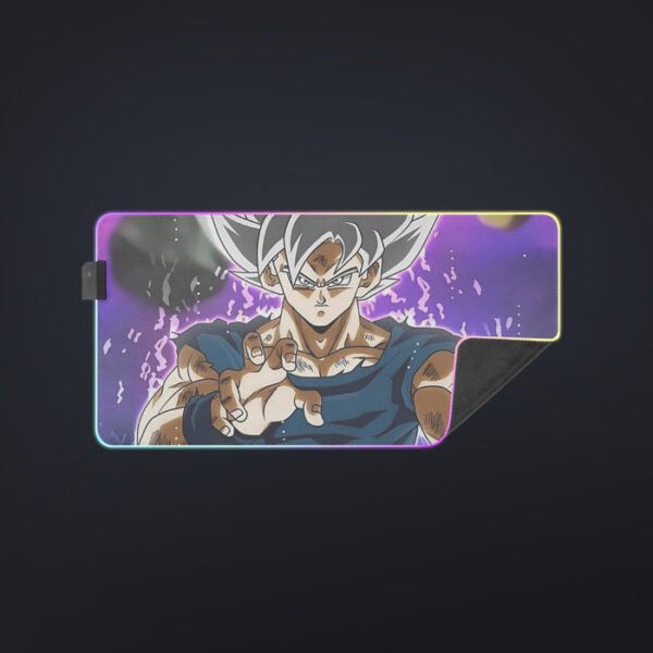 Dragon Ball Z Goku Ultra Instinct Form White Hair cool  LED Mouse Pad