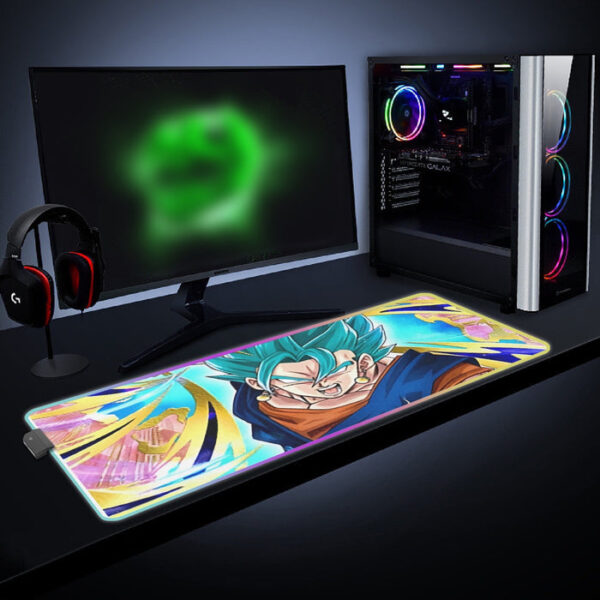 Dragon Ball Super Vegito Ultra Instinct Cool Colorful cool LED Mouse Pad