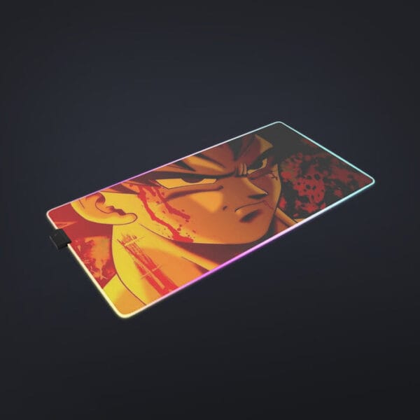 Dragon Ball Z Pissed Serious Son Goku Dope Orange cool LED Mouse Pad