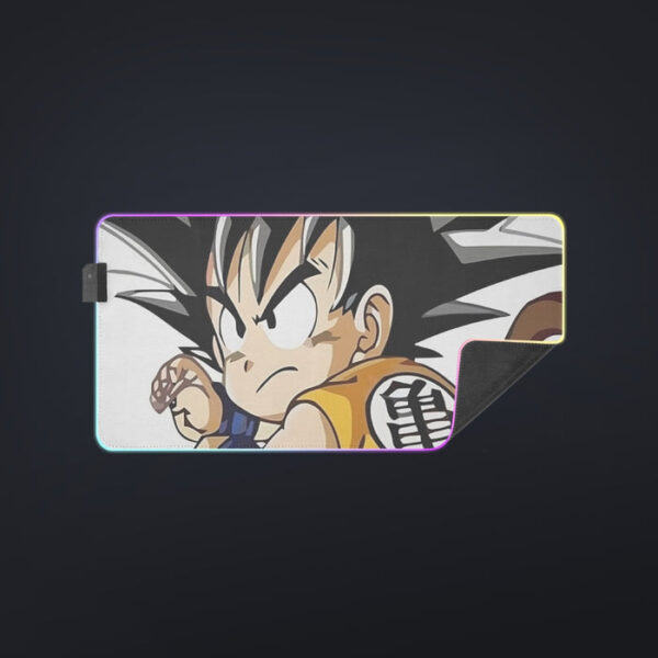 Cute Kid Goku Yellow Clothing Dragon Ball Z cool LED Mouse Pad