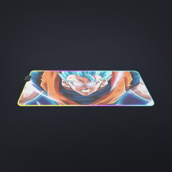 Dragon Ball Goku Blue Super Saiyan Epic Rage Casual Cool LED Mouse Pad