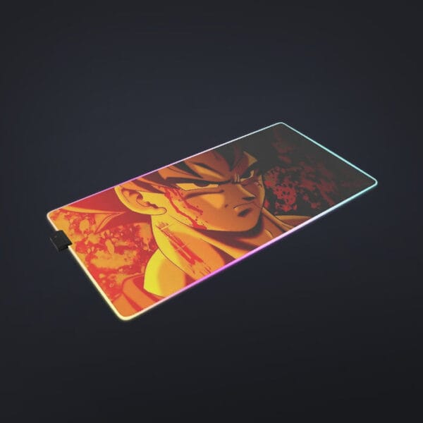 Dragon Ball Z Pissed Serious Son Goku Dope Orange cool LED Mouse Pad