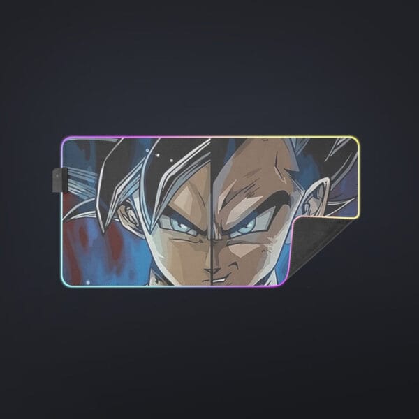 Dragon Ball Z Shirt  SSJ Goku x SSJ Vegeta Fusion cool LED Mouse Pad